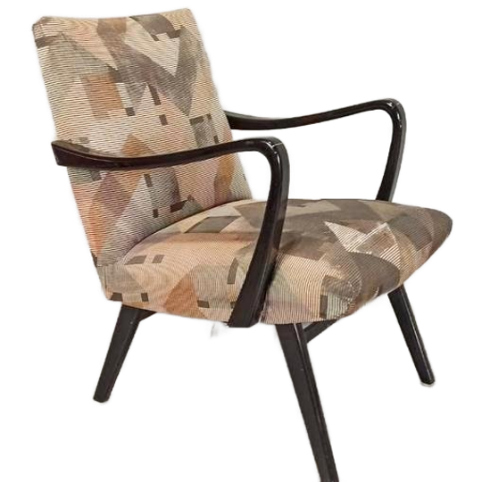 Vintage Mid Century Tsjechoslowaaks Fauteuil 1