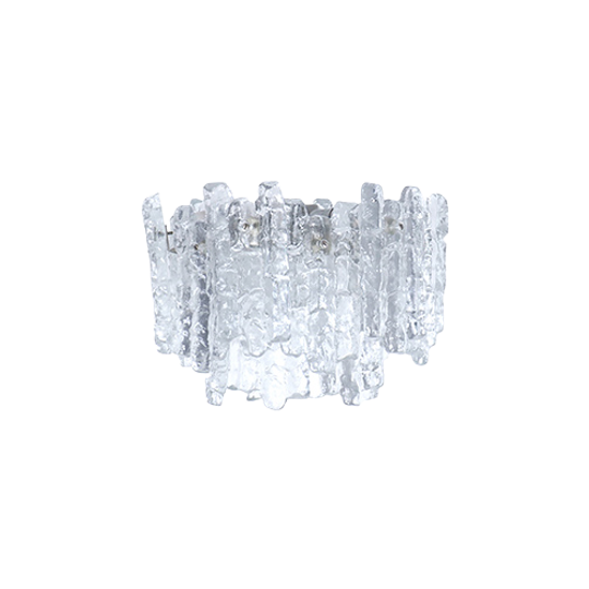 J.T. Kalmar Hanglamp Ijskristal Jaren 60 1