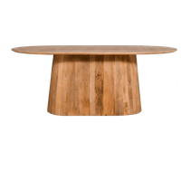 By fonQ Grand Eettafel Lichtbruin Mangohout