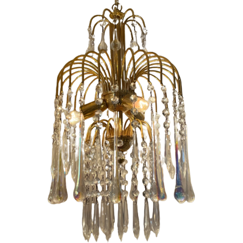 Teardrop Hanglamp Dubbel Laags Murano Pegels Geolied