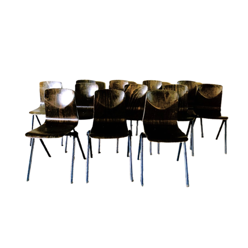 Chairs Model S30 From Galvanitas  Set Of 12