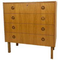 Zweedse Vintage Teak Fineren Ladekast Umasjo