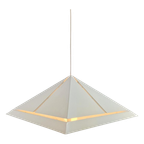 Vintage Hanglamp Dijkstra Lamp Metaal Pyramide 1970 Vierkant thumbnail 1