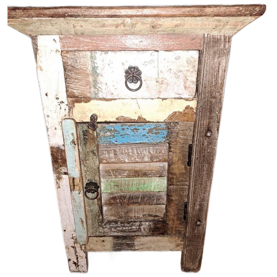 Uniek Nachtkastje Van Hardhout Uit India 1