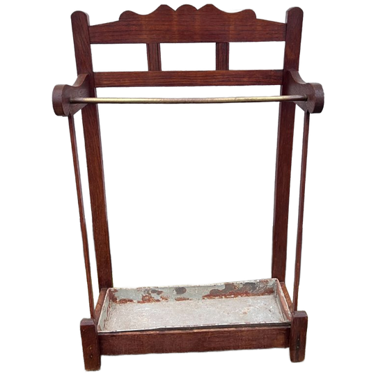 Antiek Eiken Paraplustandaard, Met Zinken Binnenbak, Maten Volgen Nog 1