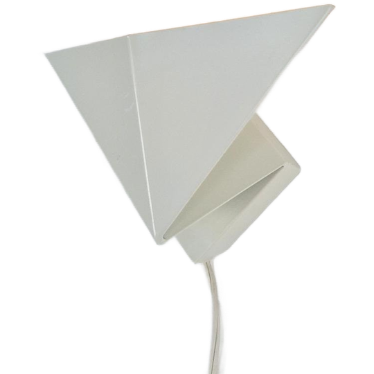Vintage Postmodern Ikea V9005 Wandlamp Ivoor Metaal Lamp ‘70 1