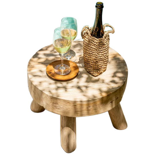 Bazar Bizar | De Teak Root Rond Bord - Xs 1