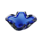 Murano - Murano Sommerso - Asbak - Schaal - Cobalt Blauw - 1960's thumbnail 1