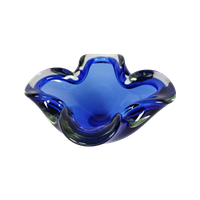 Murano - Murano Sommerso - Asbak - Schaal - Cobalt Blauw - 1960's