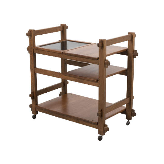 Brutalistische Trolley Met 3 Dienbladen 67873 1