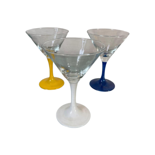 Vintage Postmoderne Martini Glazen