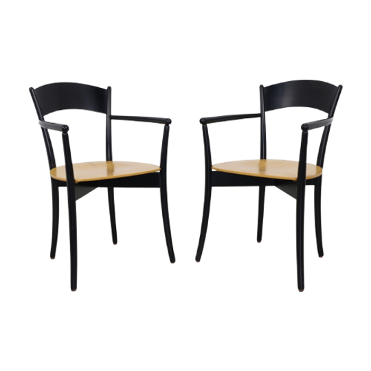 2x Vintage Italiaanse Eetkamerstoel 1