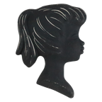 Vintage Wandhoofd Wandhoofdje 'lieke' Keramiek thumbnail 1
