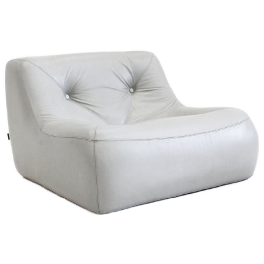 Kali Design Fauteuil Ligne Roset Michel Ducaroy Grijs Leder 1