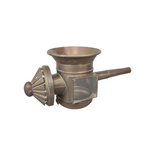 Antieke Messing Koetslamp 1