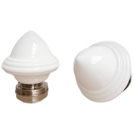 Set Van 2 Art Deco Eikel Lampen Van Giso, 1930’s 1