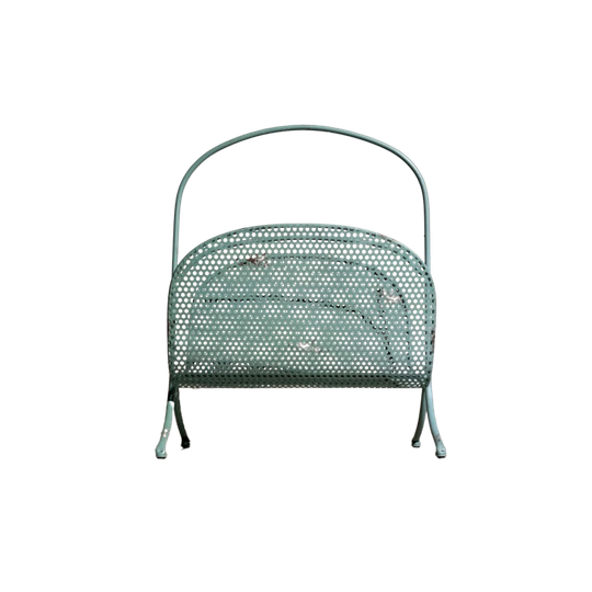 Vintage Design Krantenbak Lectuurmand Metaal 1