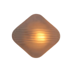 Vintage Muur Of Plafond Lamp Frosted Glas thumbnail 1