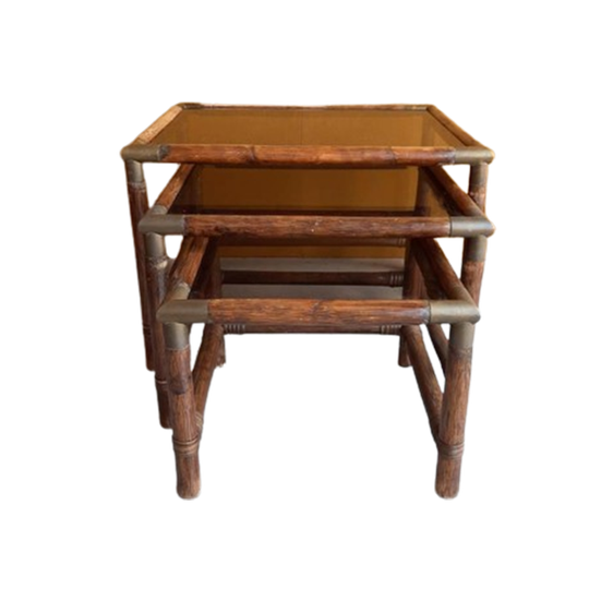 Vintage Manou Miniset, Mimiset, Nesting Tables, Tafeltjes 1