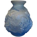 Art Deco 1930 Vaas Etaleune Paris Blauw Frans thumbnail 1