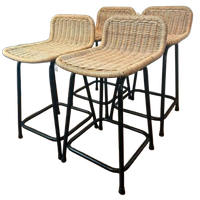 Set/4 Rohe Noordwolde Lage Barkrukken Zh:54cm Dirk Van Slied