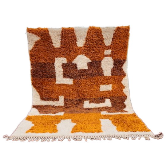 Handgeknoopt Beni Ouarain Vloerkleed – 300 × 200 Cm – 100% Wol – Uniek Berber Design 1