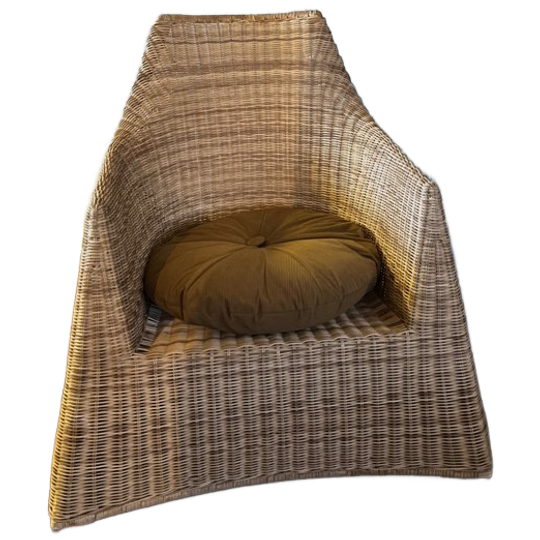 Vintage IKEA "hejka" Rieten Schommelstoel 1