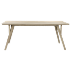 Hopper - Eettafel Acacia - Acacia Hout - L 190 X W 90 X H 76 Cm - Ijsgrijs thumbnail 1