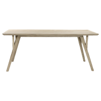 Hopper - Eettafel Acacia - Acacia Hout - L 190 X  W 90 X H 76 Cm - Ijsgrijs