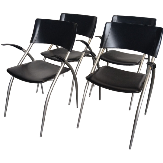 4x Calligaris Design Stoelen 1