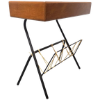 Vintage Bijzettafel Met Lectuurhouder thumbnail 1