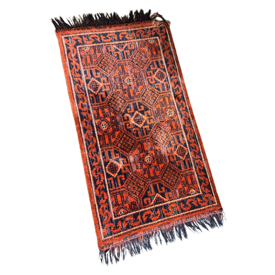 Vloerkleed Loper Persianlook Orange & Blue Vintage 1