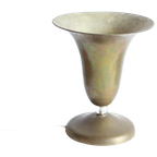 Large Brass Chalice Lamp, 1930s-1940s thumbnail 1