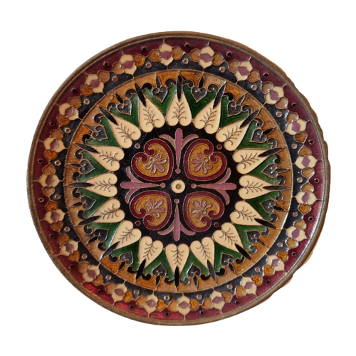 Vintage Griekse Cloisonné Wandbord