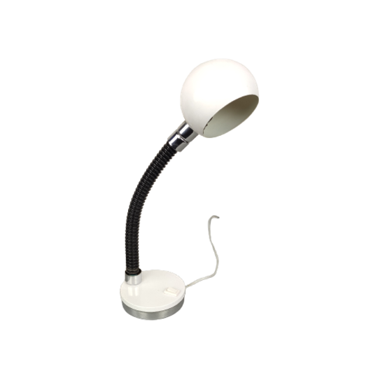 Vintage Zwart-witte Bureaulamp Herda 1