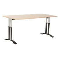 Solidesk Bureau, Wild Peren Blad, 160X80 Cm, Hoogte Instelbaar Onderstel