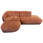 4x6 sofa X5 – Ronde Modulaire Designbank Met Hocker | Roest thumbnail 1