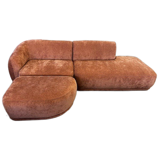 4x6 sofa X5 – Ronde Modulaire Designbank Met Hocker | Roest 1