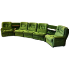 Super Gave Groen Fluwelen Vintage Elemenentenbank thumbnail 1