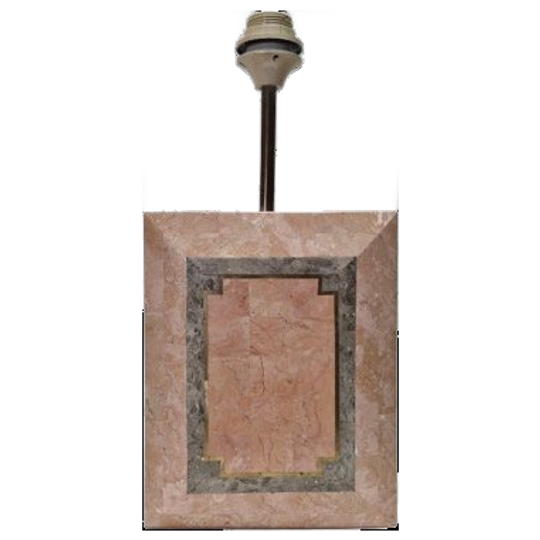 Vintage Roze Marmeren Lamp 1