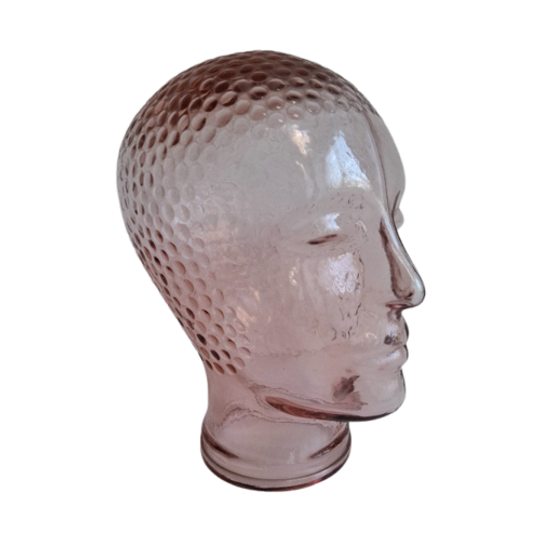 Zeldzame Vintage Roze Glazen Hoofd Koptelefoon 1