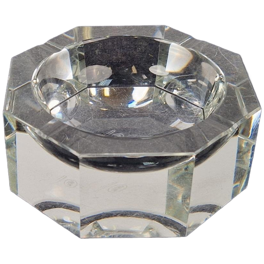 Mid-century Moser Kristallen Asbak Gemerkt ‘50 Kristal Rare 1