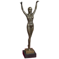 Art Nouveau Bronzen Beeld. Gesigneerd D. Chiparus.