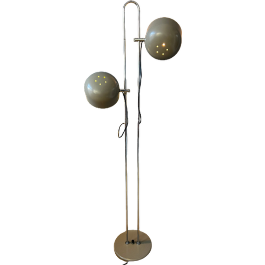 Mid Century Anvia Flexibele Taupe Vloerlamp 1