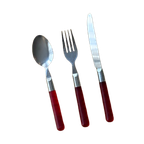 Vintage Ikea Cutlery Set With Red Handles thumbnail 1