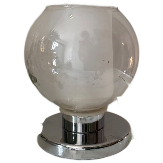 Glas Met Chroom Lampje 1