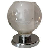 Glas Met Chroom Lampje