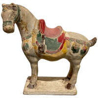 Vintage Terracotta Beeldje Van Een Paard