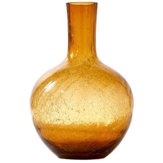 Polspotten | Gecraqueleerde Glazen Bolvaas S 1