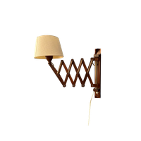 Teak Wood Deense Stijl Schaarlamp